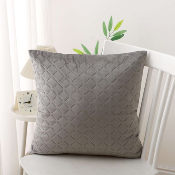 QVCC45x45 - Quilted Velvet Cushion Cover 45x45cm Thumbnail