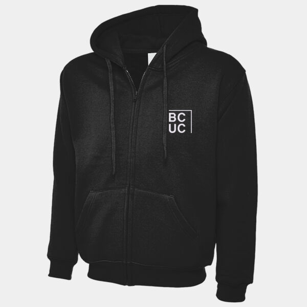 UC504 Classic Full Zip Sweatshirt Black BCUC Creatives - STUDENT Thumbnail