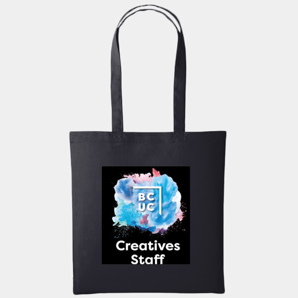 RL100 Cotton Shopper Bag Black Creative Staff Thumbnail